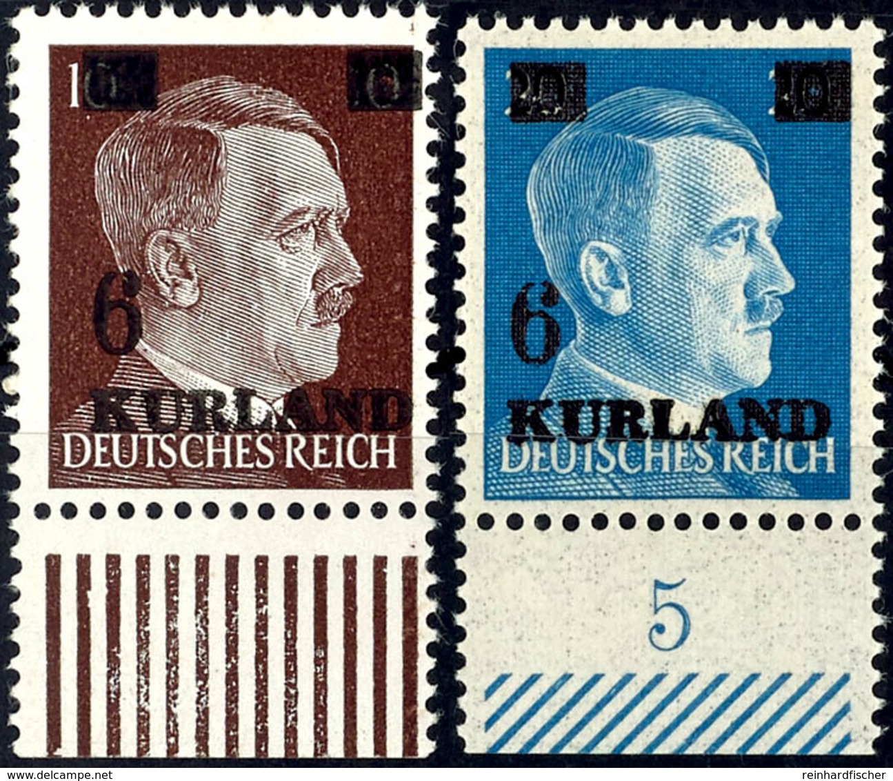 6 Auf 10 Pfg Und 6 Auf 20 Pfg In Angegebener Type Tadellos Postfrisch, Tiefst Gepr. Van Loo BPP, Mi. 80.-, Katalog: 2wz, - Altri & Non Classificati