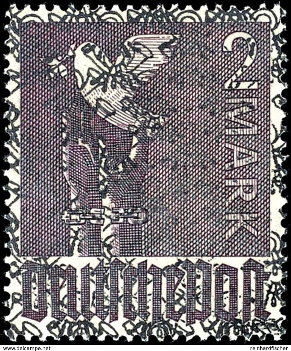 2 Mark Taube Mit Doppeltem Netzaufdruck Tadellos Postfrisch, Dopp. Tiefst Gepr. Dr. Dub Und Fotoattest Hans-Georg Schleg - Altri & Non Classificati