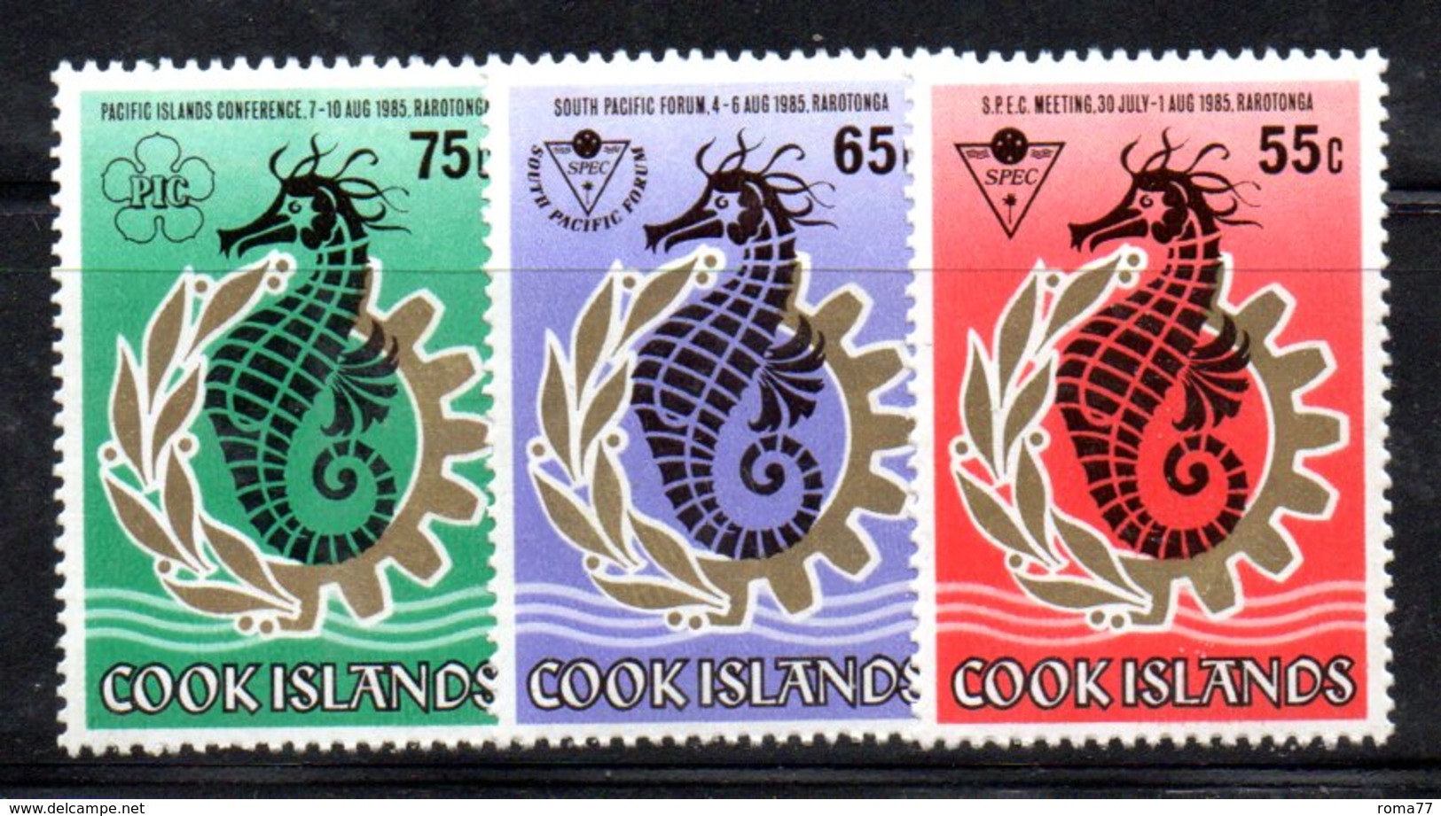 Z788 - COOK  1985, Yvert  N.837/839  ***  MNH - Cook