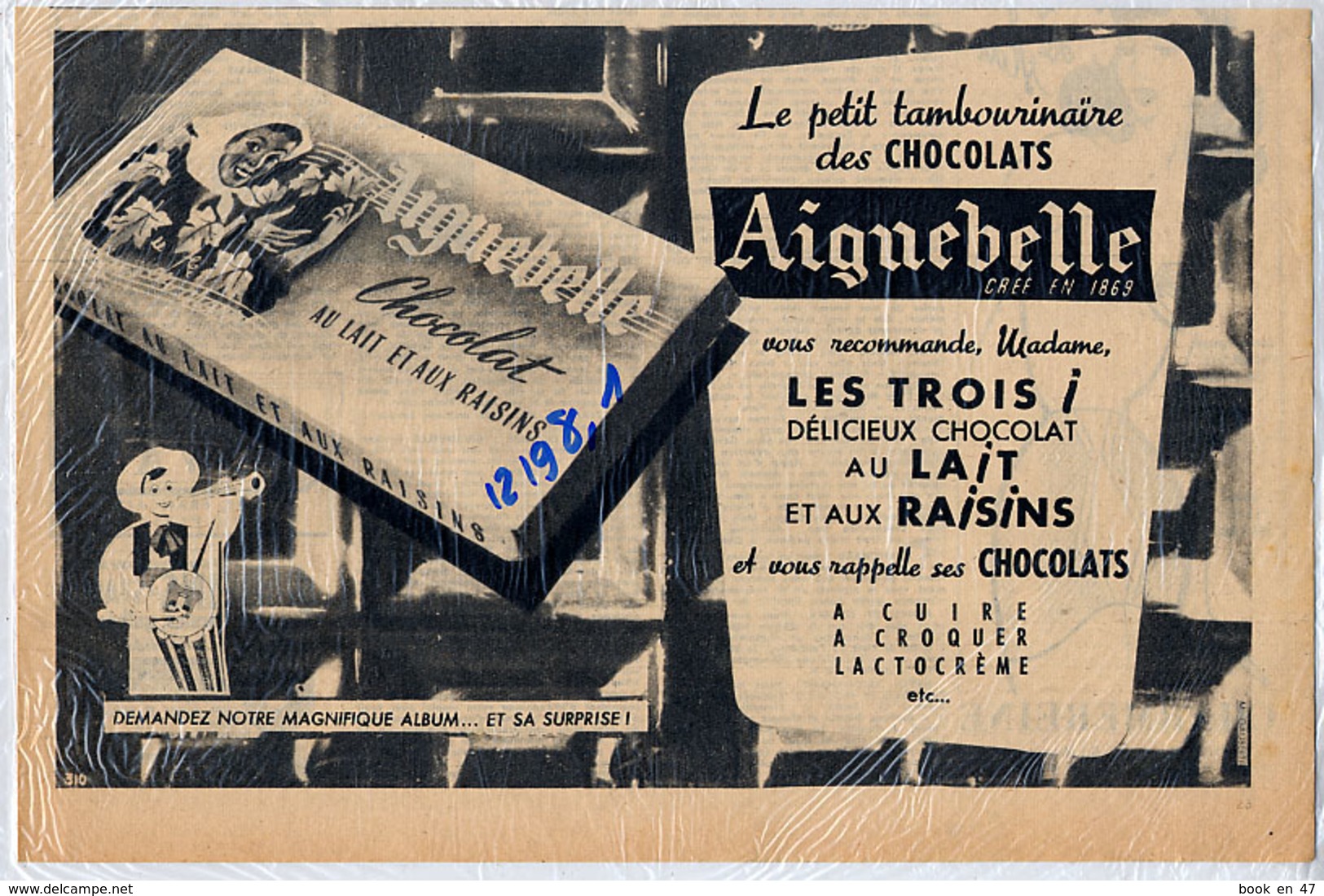 {12198,1} Publicité " Chocolats Aiguebelle ", Du Cinémonde N° 970 (1953). " En Baisse " - Publicités