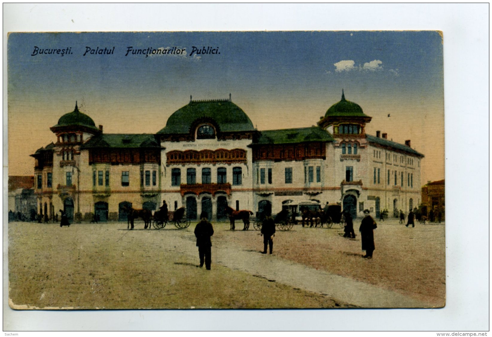 ROUMANIE BUCURESTI BUCAREST  Anim PLace  écrite En 1919    D25-2014 - Roumanie