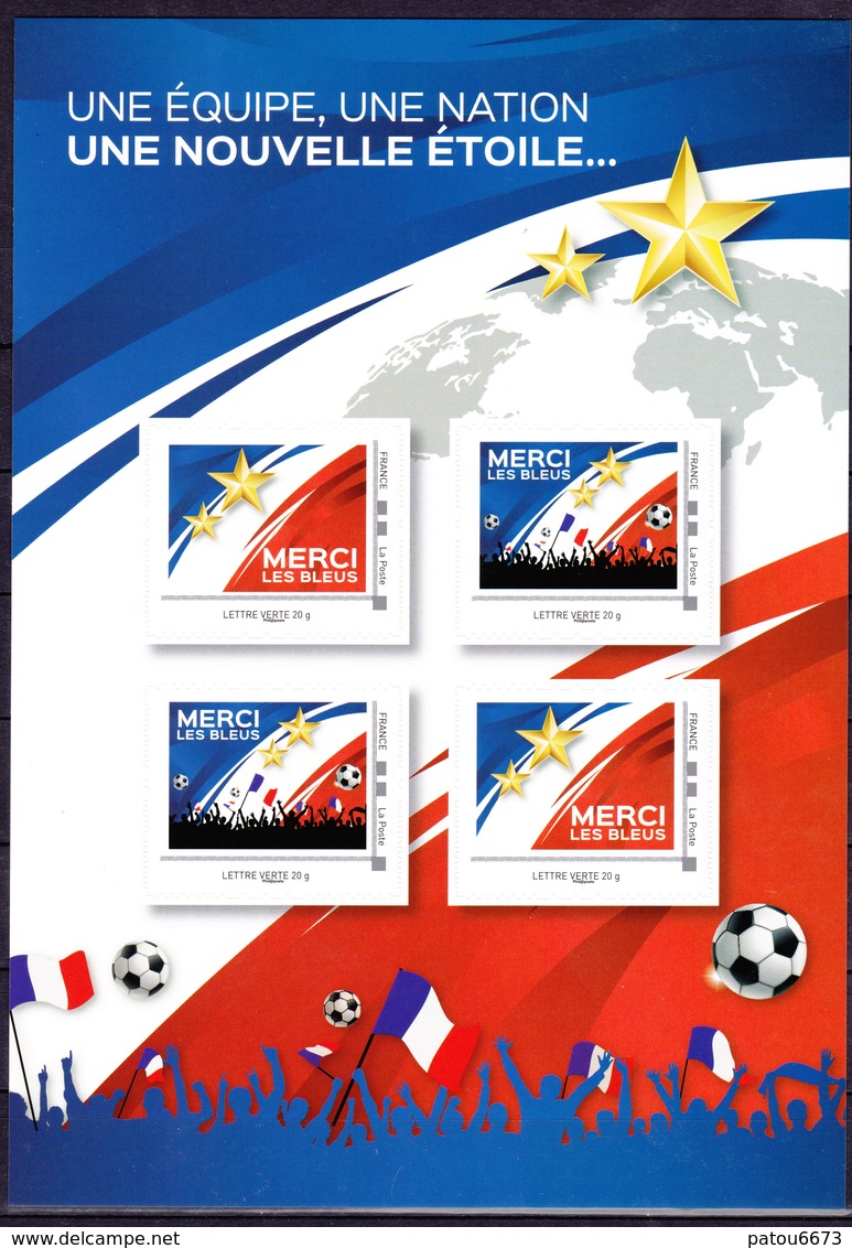 FRANCE 2018 Collector France Wins World Cup 2018 - Football Soccer Fußball футбол Russia MNH** Luxe - 2018 – Rusia
