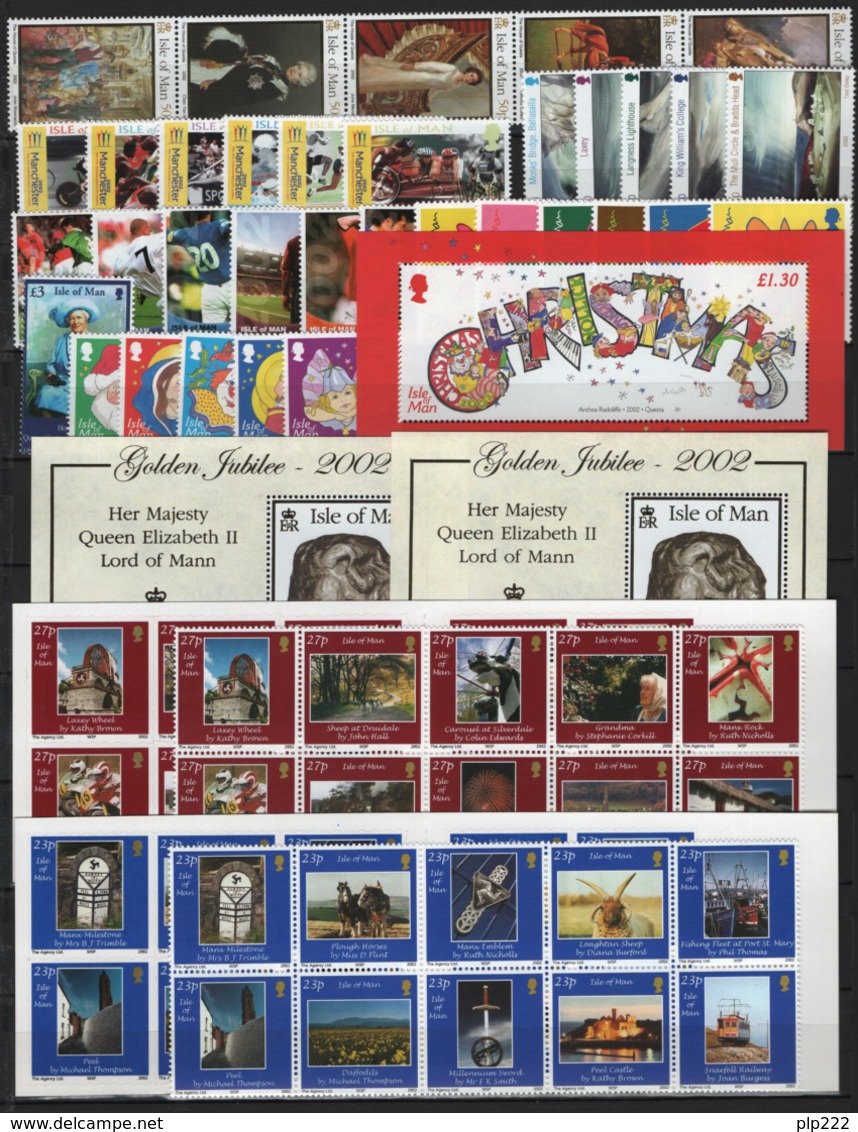 Man 2002 Annata Completa / Complete Year Set  **/MNH VF - Isola Di Man