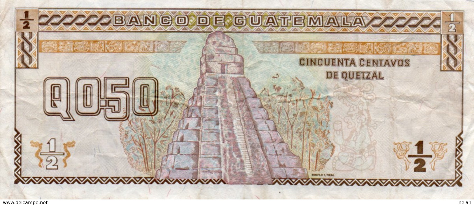 GUATEMALA 0,50 QUETZAL 1996 P-96 - Guatemala