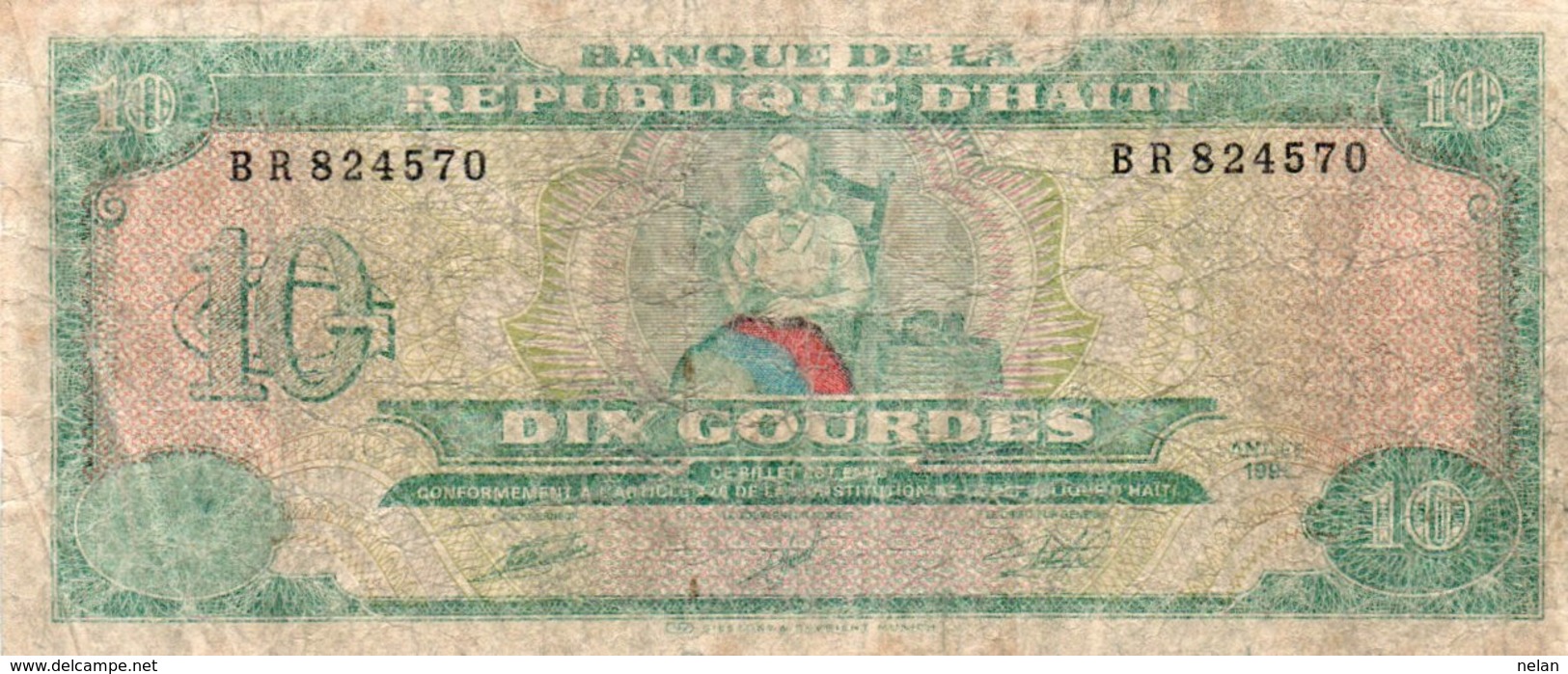 HAITI 10 GOURDES 1991 P-256 - Haiti