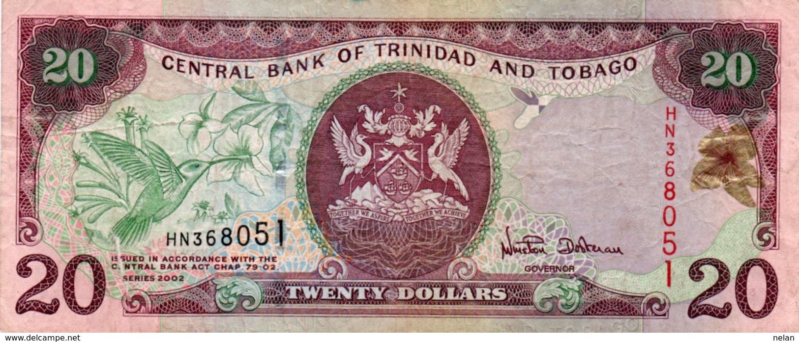 TRINIDAD&TOBAGO 20 DOLLARS 2002 P-44  (Picolo Strapo Sinistra Giu) - Trinité & Tobago