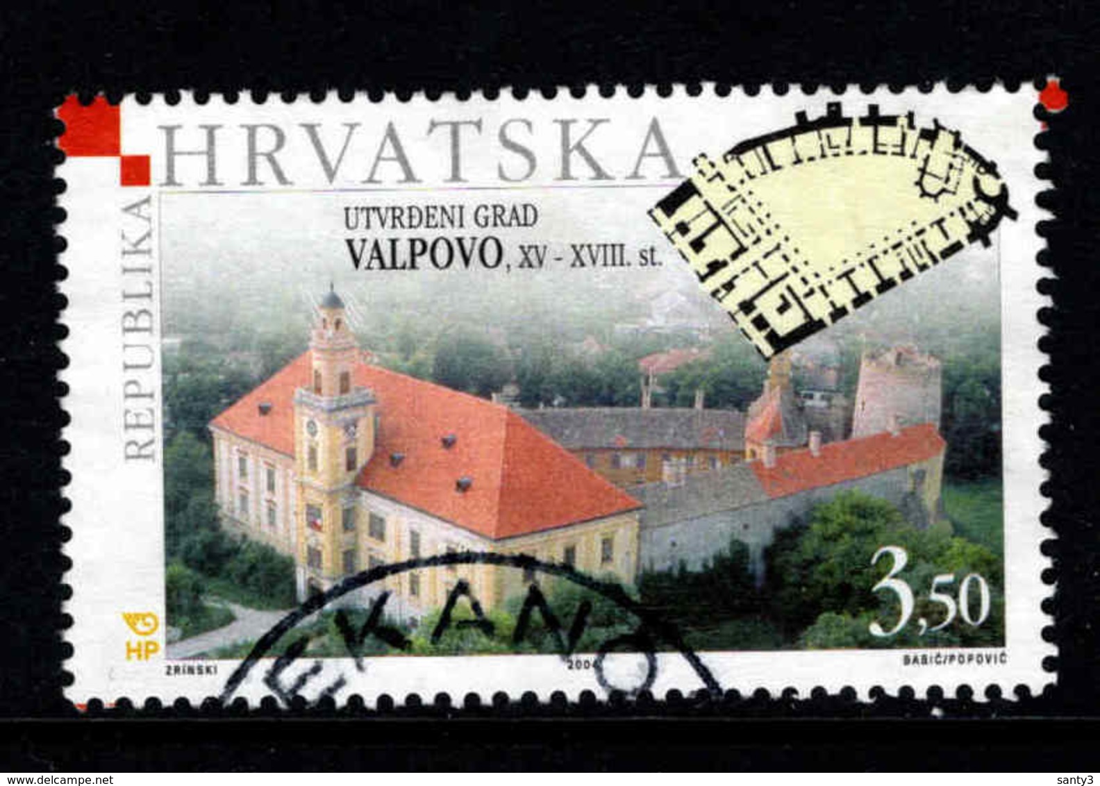 Kroatie, Yv 655 Jaar 2004, Gestempeld, Zie Scan - Croatie