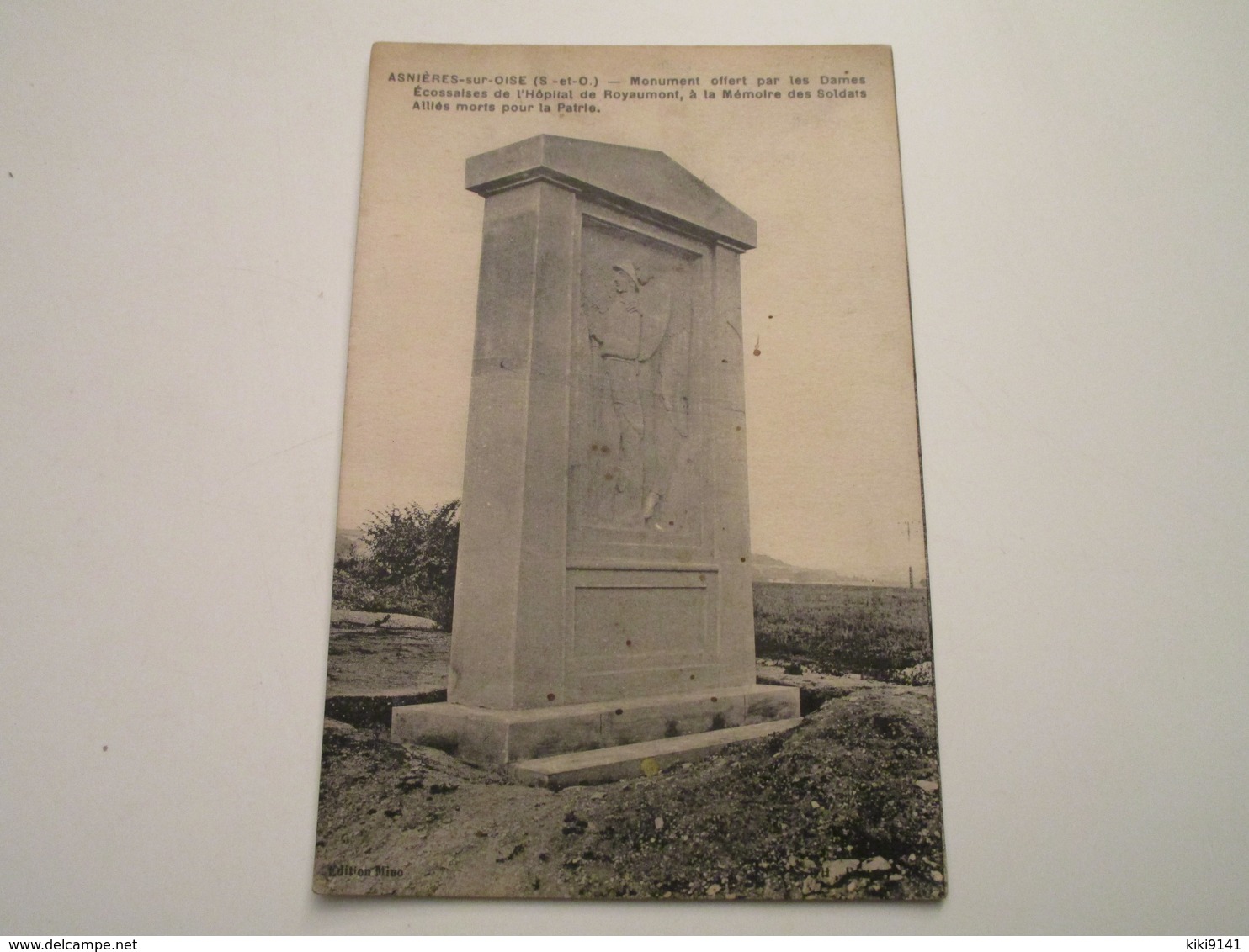 Monument Offert Par Les Dames Ecossaises De L'Hôpital De Royaumont, à La Mémoire Des Soldats Alliés Morts Pour La Patrie - Asnières-sur-Oise