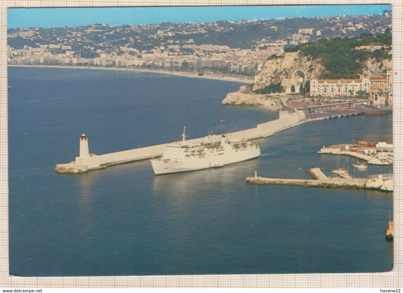 8AK3579 NICE LE CAR FERRY PARTANT POUR LA CORSE 2  SCANS - Transport Maritime - Port