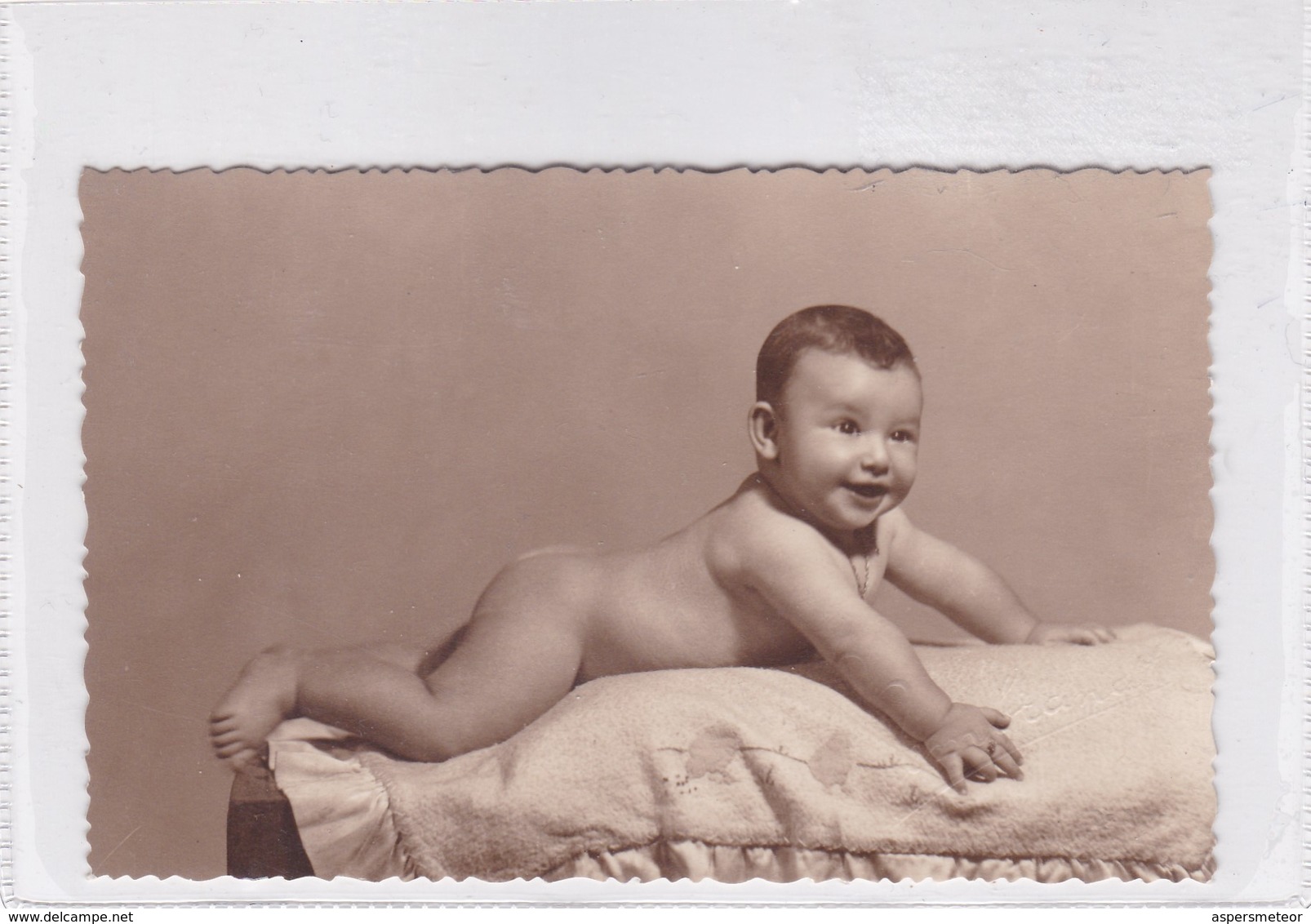 LITTLE PEQUEÑO BEBE BABY DESNUDO NUDE NU -CIRCA 1930s- BLEUP - Fotografie