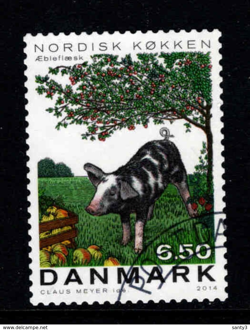 Denemarken, Yv 1734 Jaar 2014,   Gestempeld, Zie Scan - Oblitérés