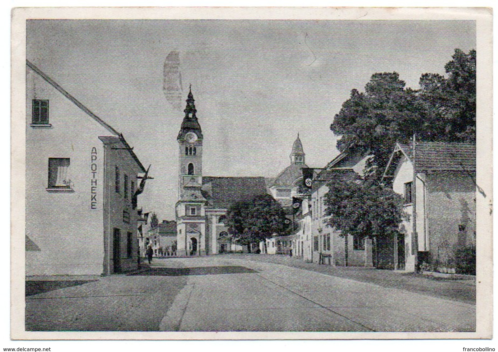 SLOVENIA - St.VEIT Ad SAWE - OBERKRAIN / SENTVID/ APOTHEKE /PHARMACY / THIRD REICH FLAGS - 1943 - Slovénie