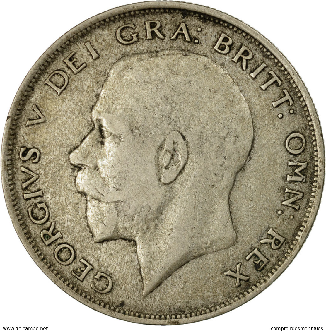 Monnaie, Grande-Bretagne, George V, 1/2 Crown, 1921, TTB, Argent, KM:818.1a - K. 1/2 Crown