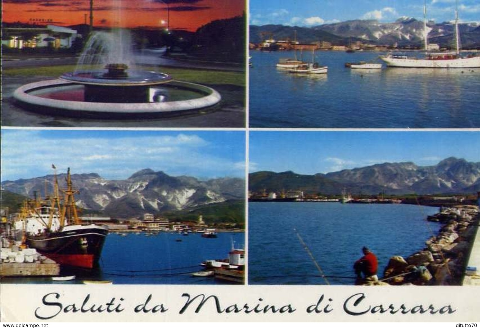 Saluti Da Marina Di Carrara - Formato Grande Viaggiata – E 8 - Carrara