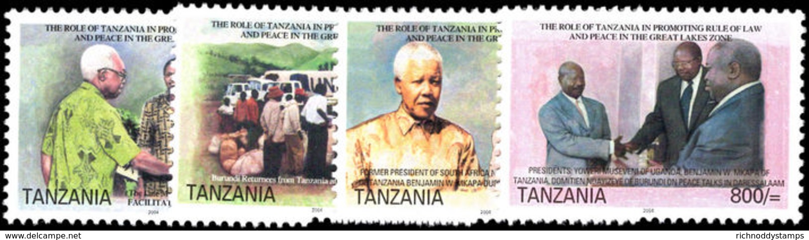 Tanzania 2004 Law And Peace Unmounted Mint. - Tanzania (1964-...)