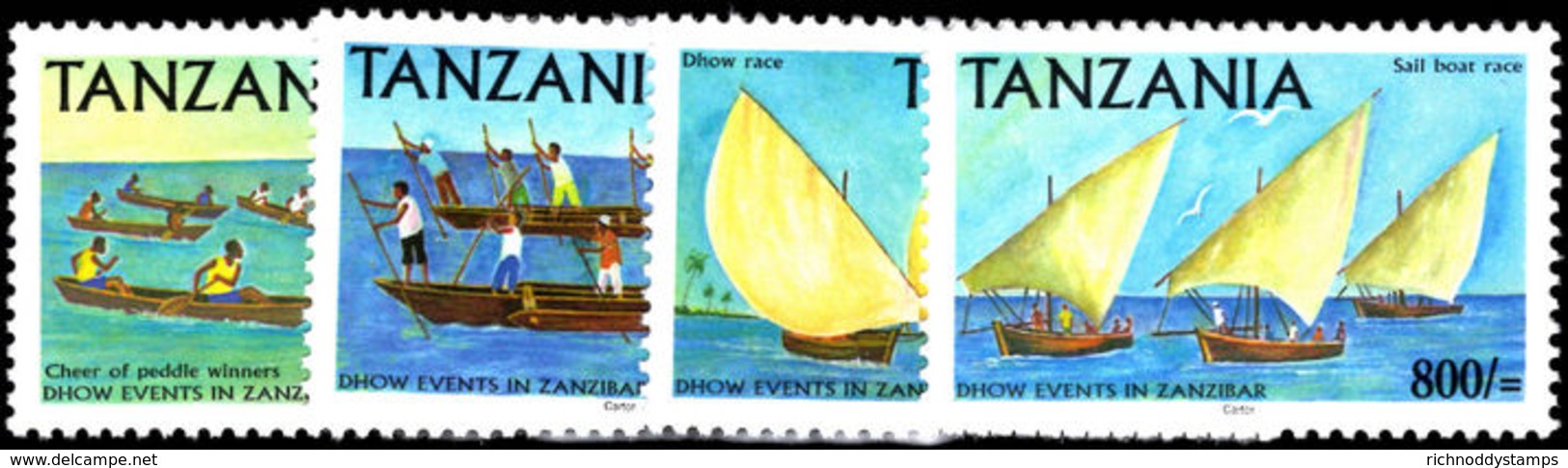 Tanzania 2004 Dhow Events In Zanzibar Unmounted Mint. - Tanzania (1964-...)