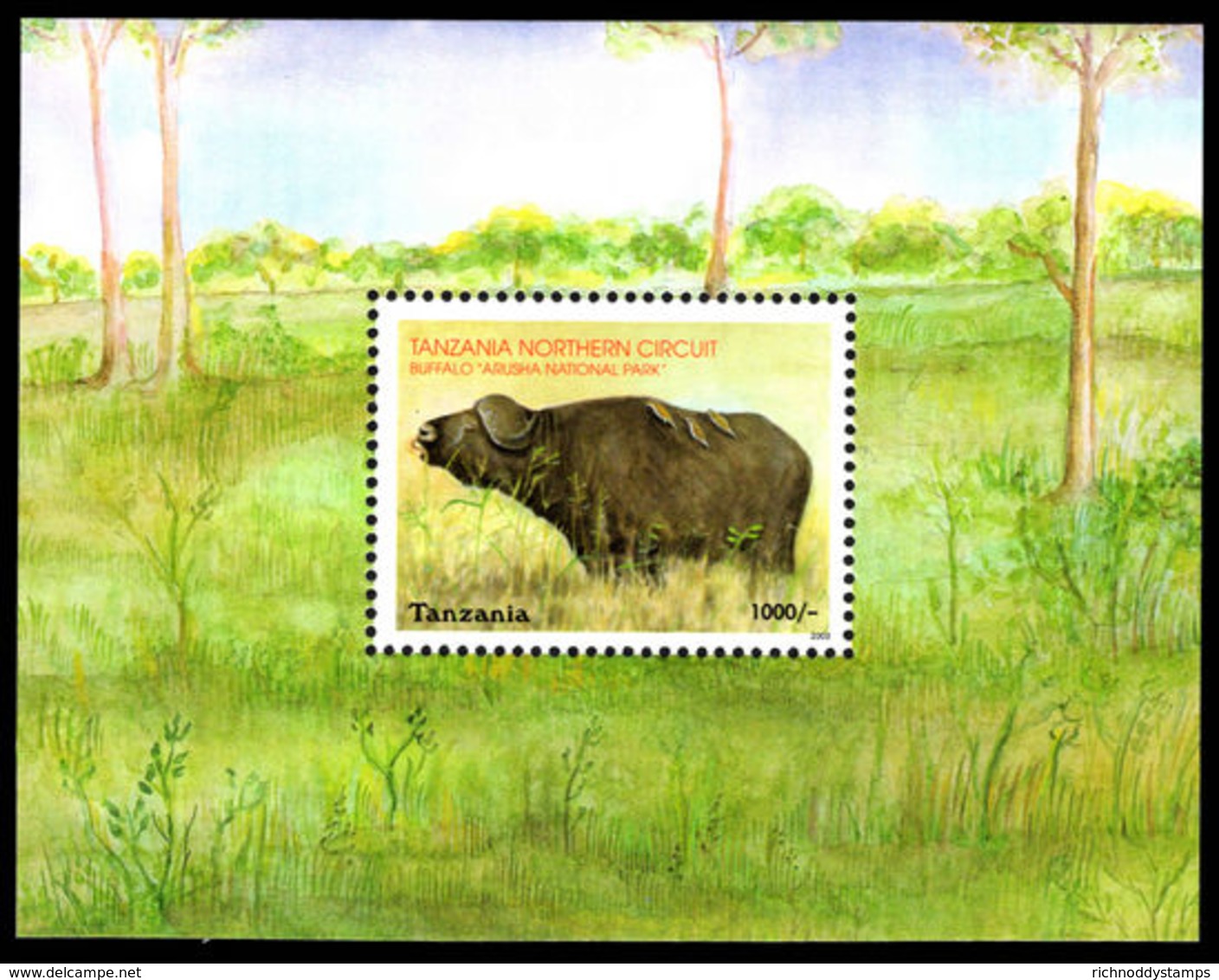 Tanzania 2003 Tourism, The Northern Circuit Souvenir Sheet Unmounted Mint. - Tanzania (1964-...)