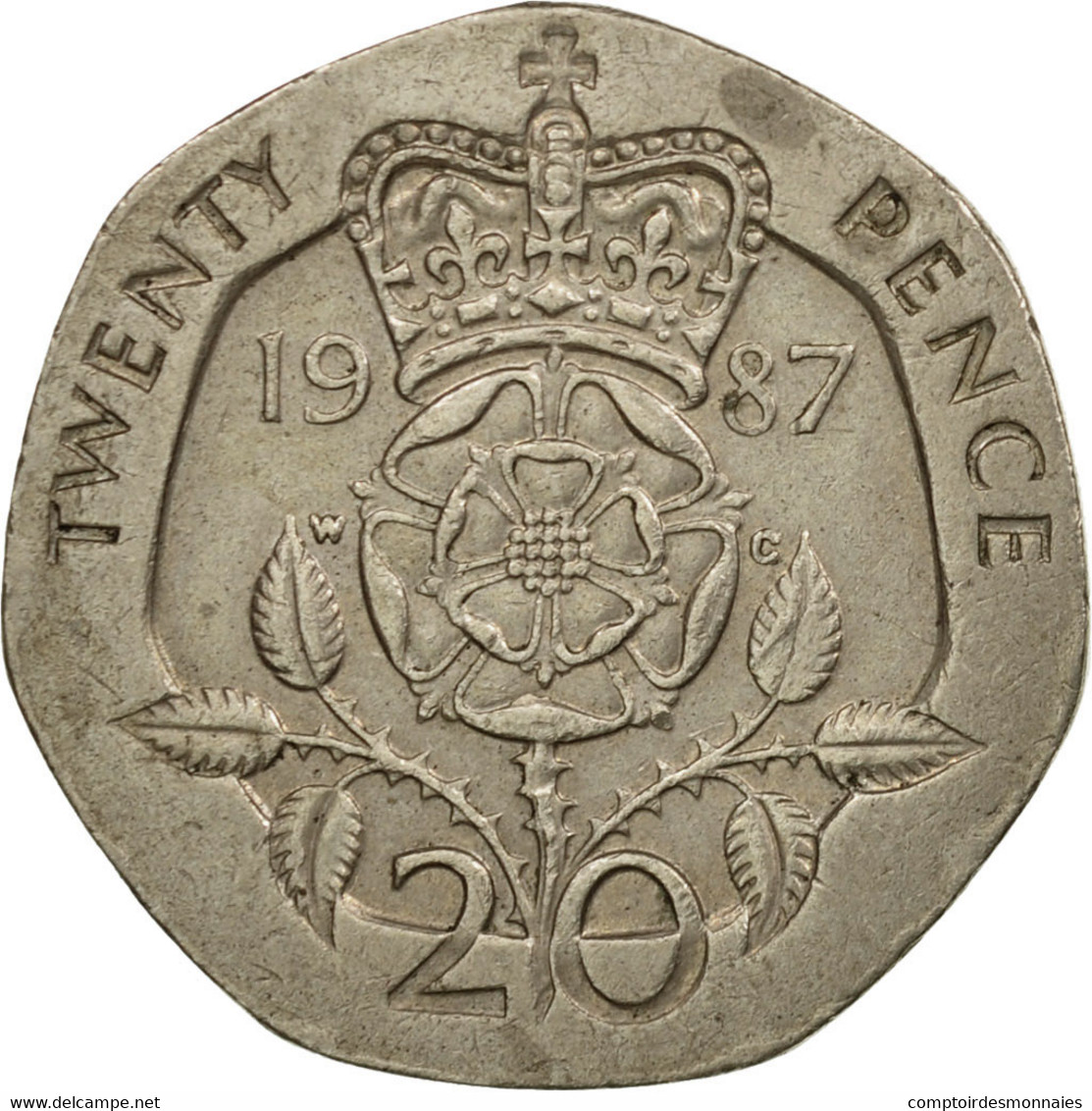 Monnaie, Grande-Bretagne, Elizabeth II, 20 Pence, 1987, TB+, Copper-nickel - 20 Pence