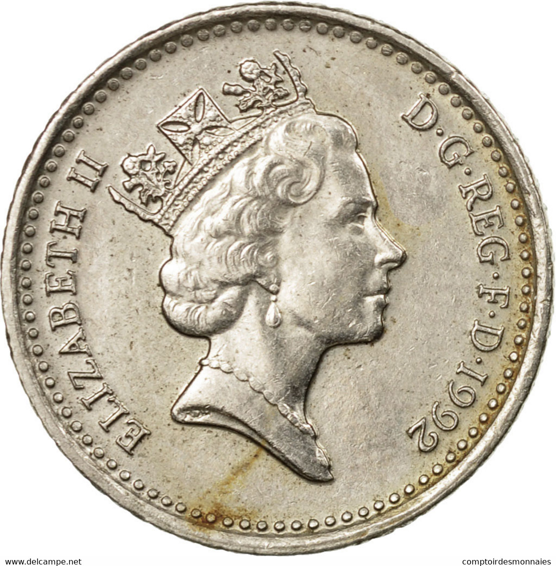 Monnaie, Grande-Bretagne, Elizabeth II, 5 Pence, 1992, TB+, Copper-nickel - 5 Pence & 5 New Pence