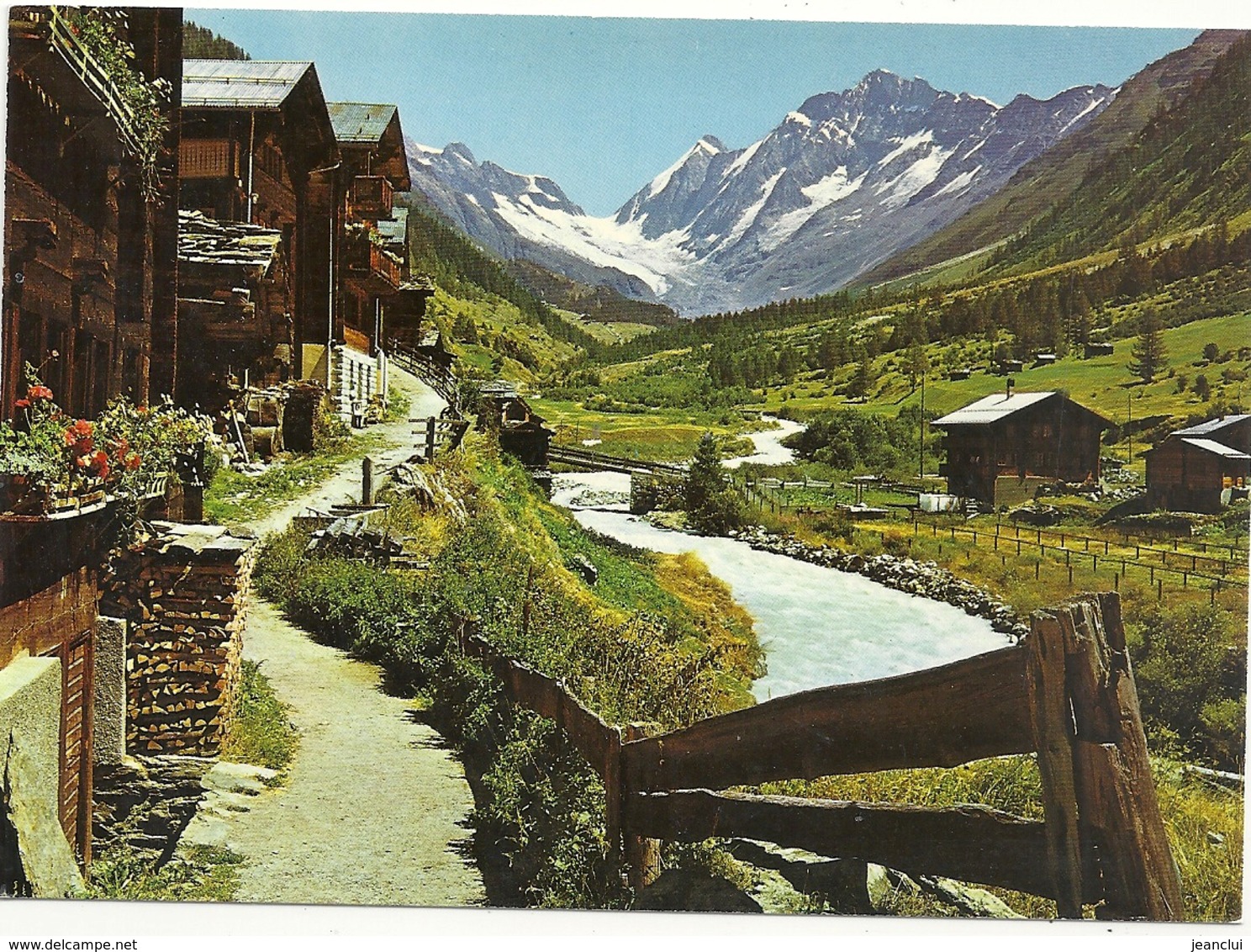 CPM . BLATTEN , LÖTSCHENTAL . Edition  DERIAZ BAULMES . ECRITE AU VERSO LE 15-8-1983 - Blatten