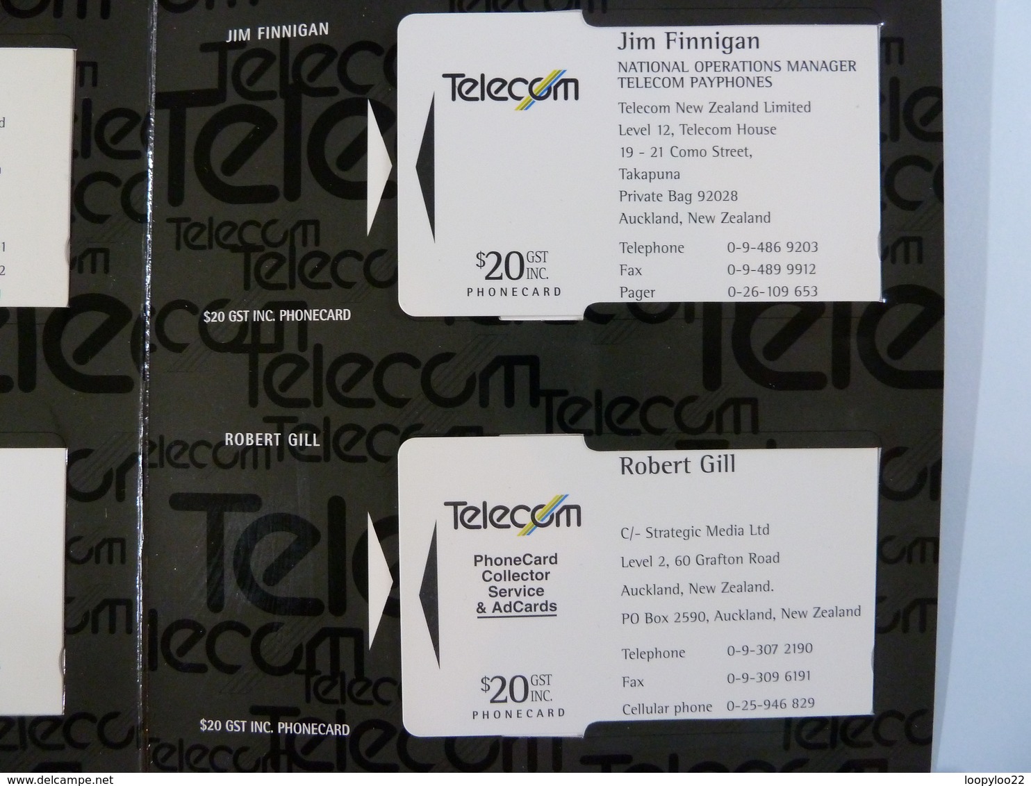 NEW ZEALAND - GPT Set Of 12 - 1994 Telecom Business Cards - 4000ex - NZ-CP-26 - MINT In Folder - Collector Pack - New Zealand