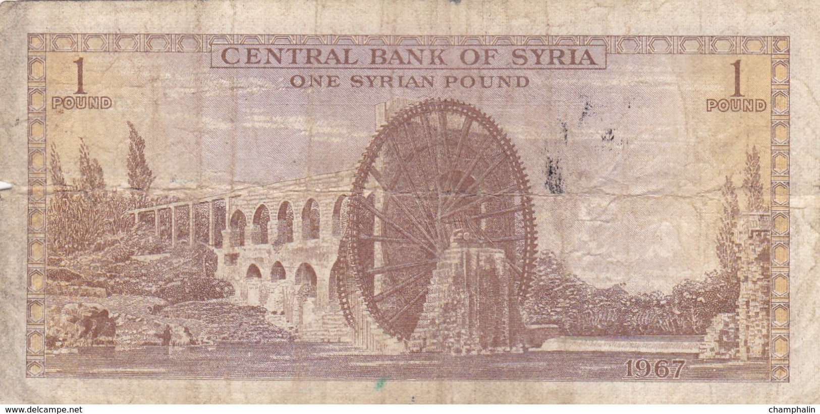 Syrie - Billet De 1 Pound - 1967 - Syrie