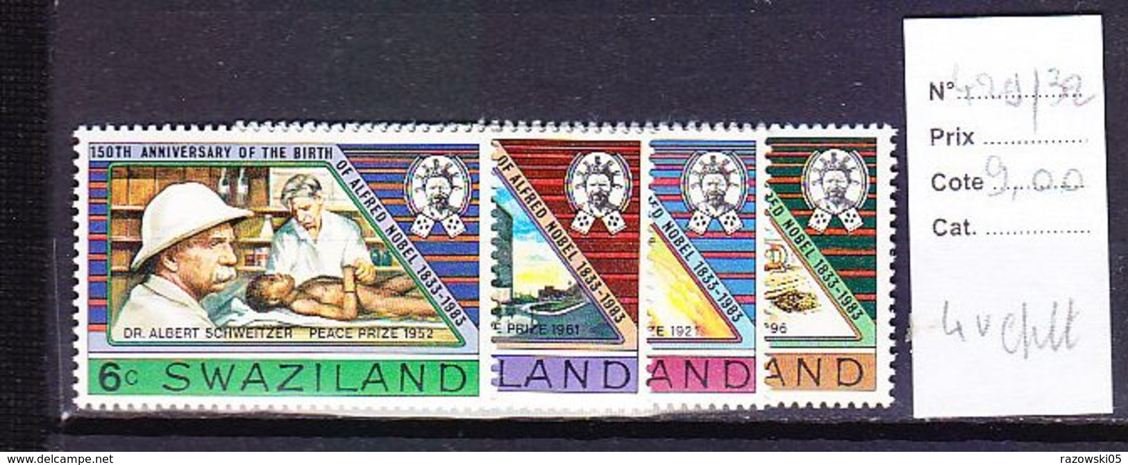 TIMBRE. .......................SWAZILAND 429/432 - Swaziland (1968-...)