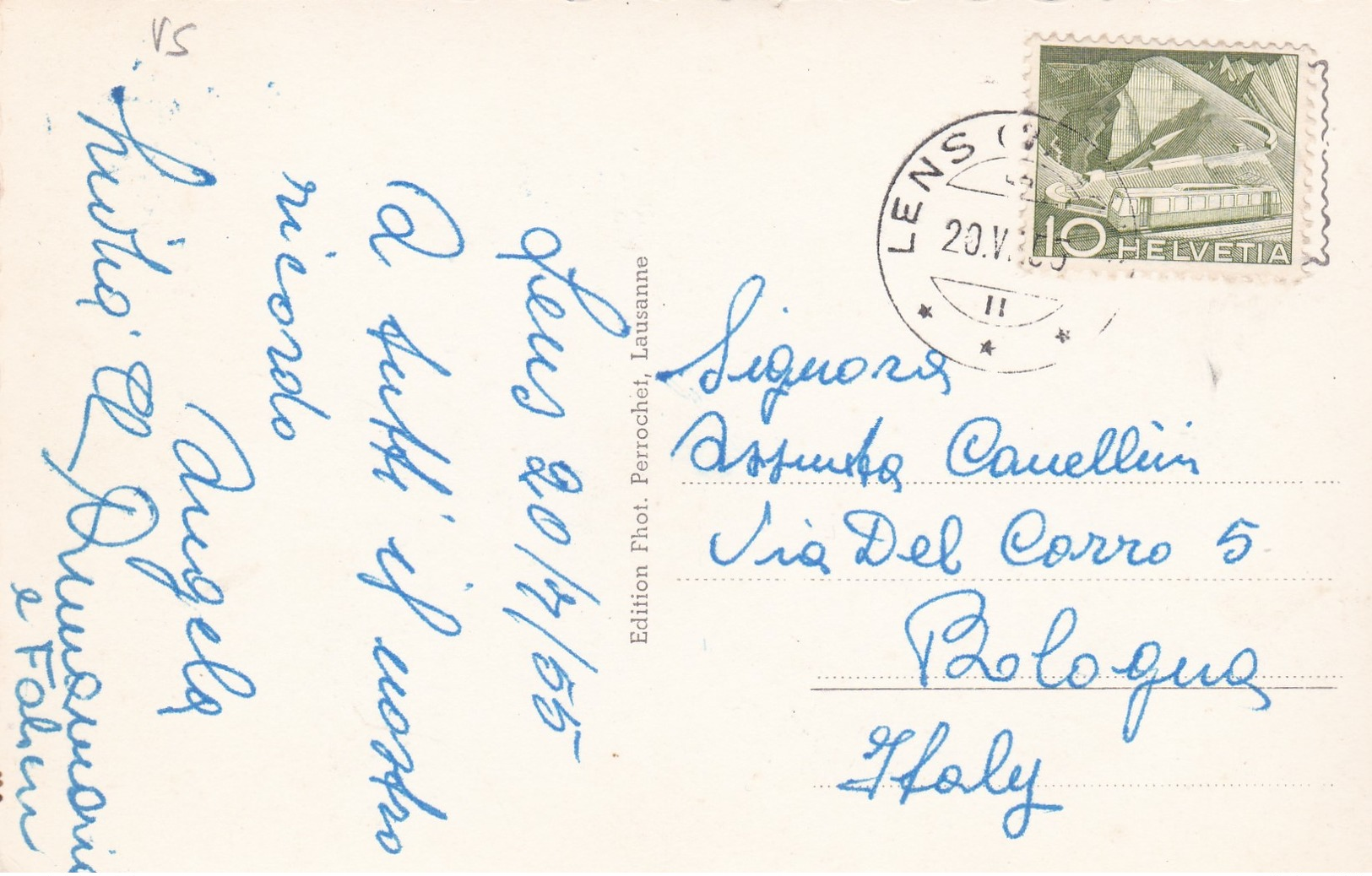 Old Post Card Of Lens, Valais, Switzerland,Y57. - Lens