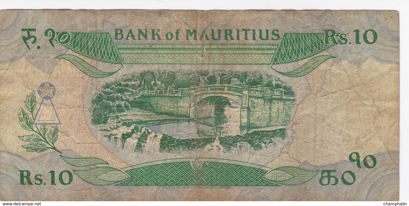 Ile Maurice - Billet De 10 Rupees - Non Daté - Maurice