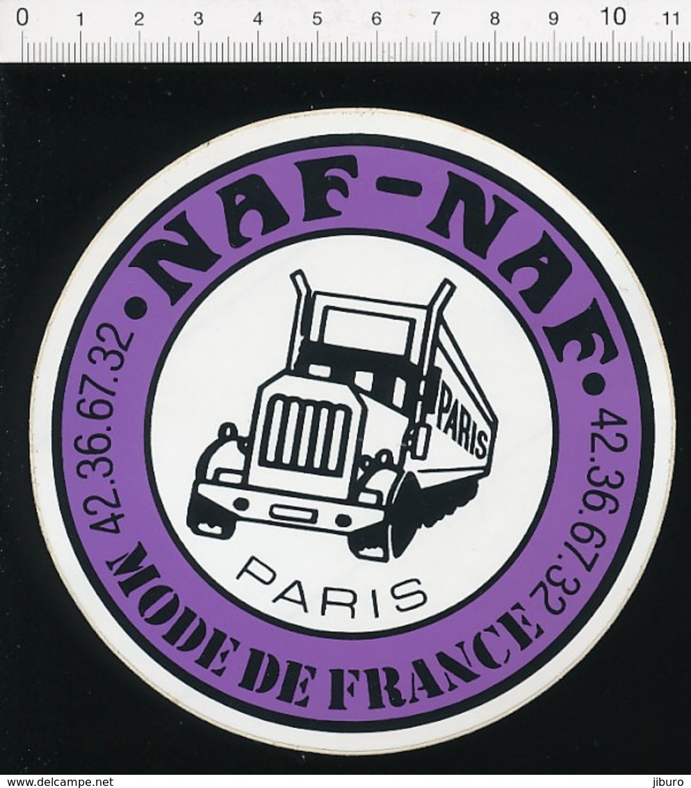 2 Scans Lot De 2 Autocollants Sticker Naf-Naf Paris Mode De France / Camion Truck Autocollant 21/12ADH - Pegatinas