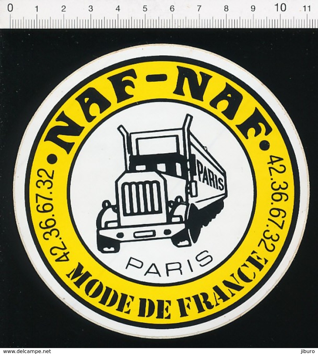 2 Scans Lot De 2 Autocollants Sticker Naf-Naf Paris Mode De France / Camion Truck Autocollant 21/12ADH - Autocollants