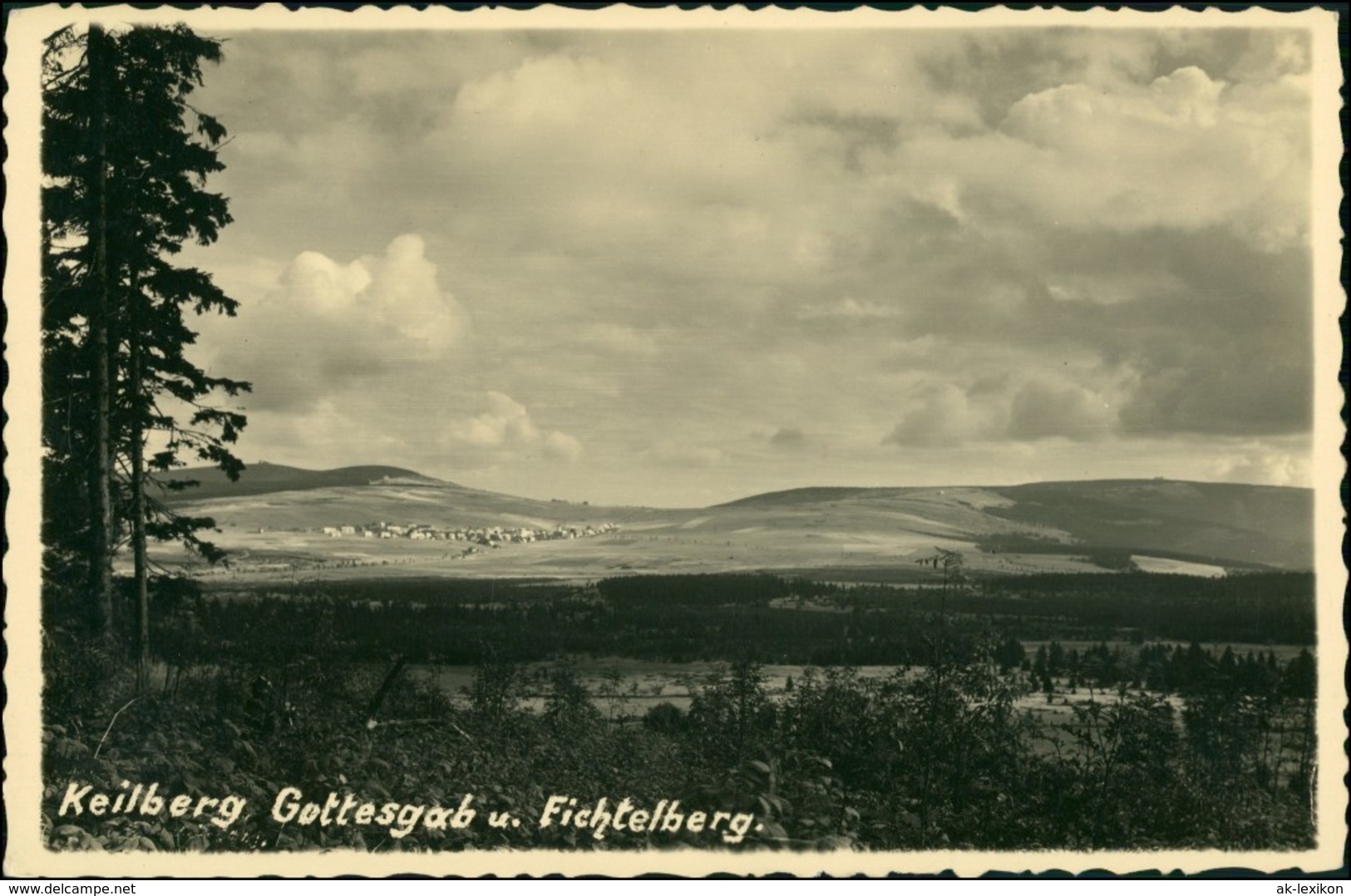 Gottesgab (böhmisches Erzgebirge) Boží Dar Blick Vom Keilberg 1932 Privatfoto - Tschechische Republik