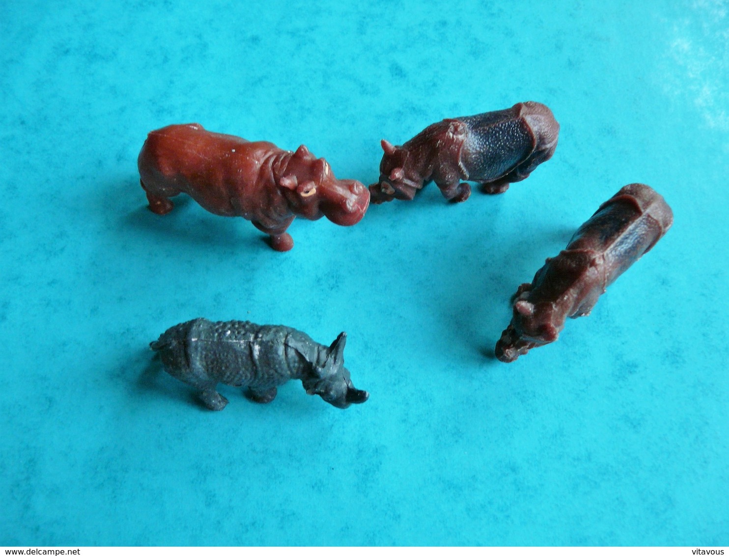 4 Figurines Animal Animaux Jungle  (article 26) - Other & Unclassified