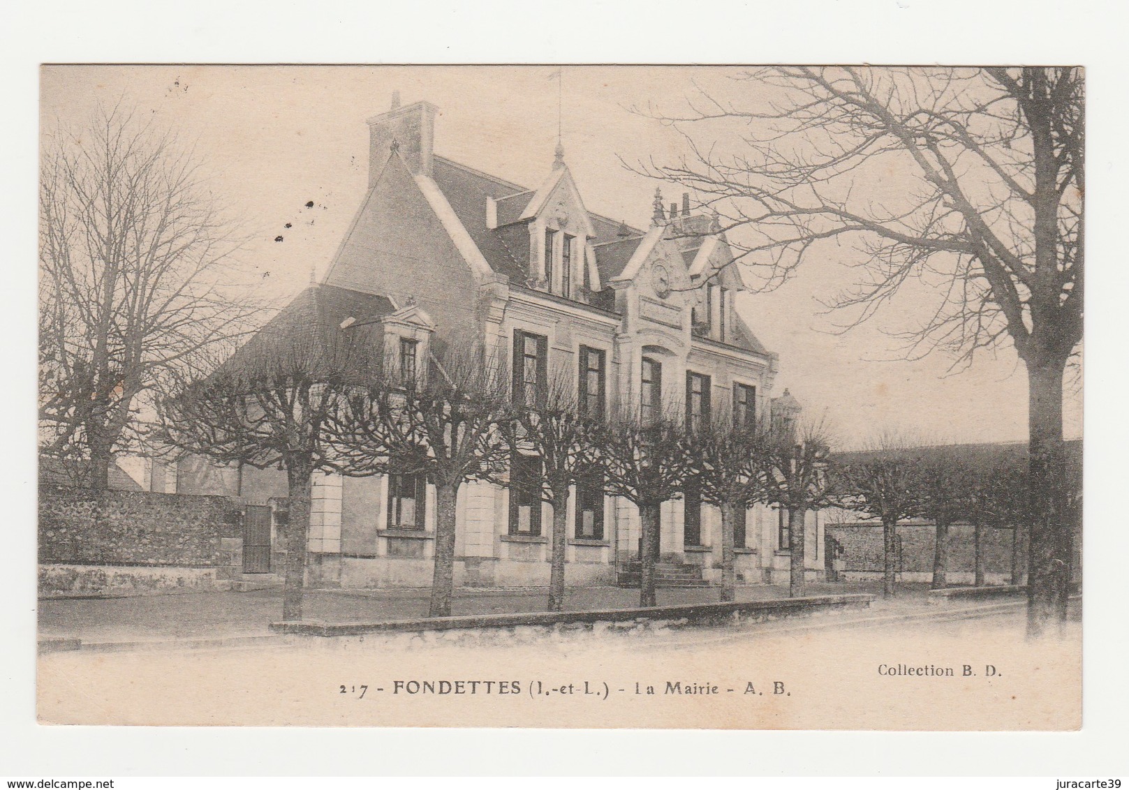 Fondettes.37.Indre Et Loire.La Mairie.1917 - Fondettes