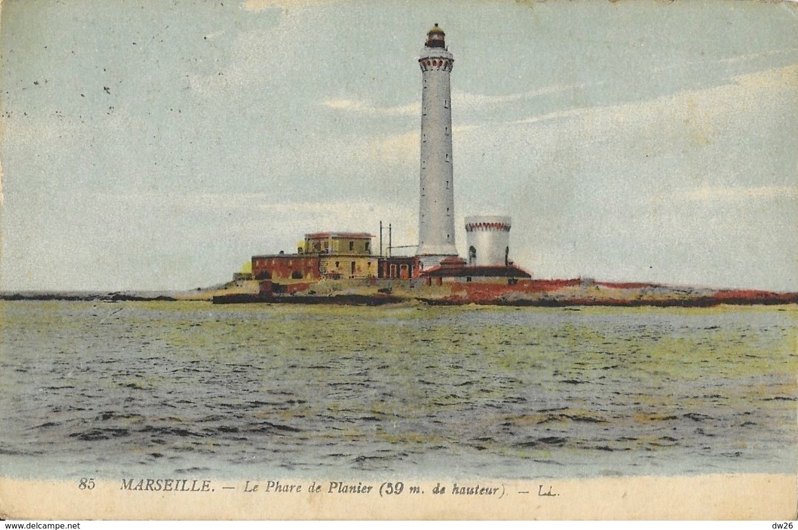 Marseille - Le Phare De Planier - Carte LL N° 85 Colorisée - Lighthouses