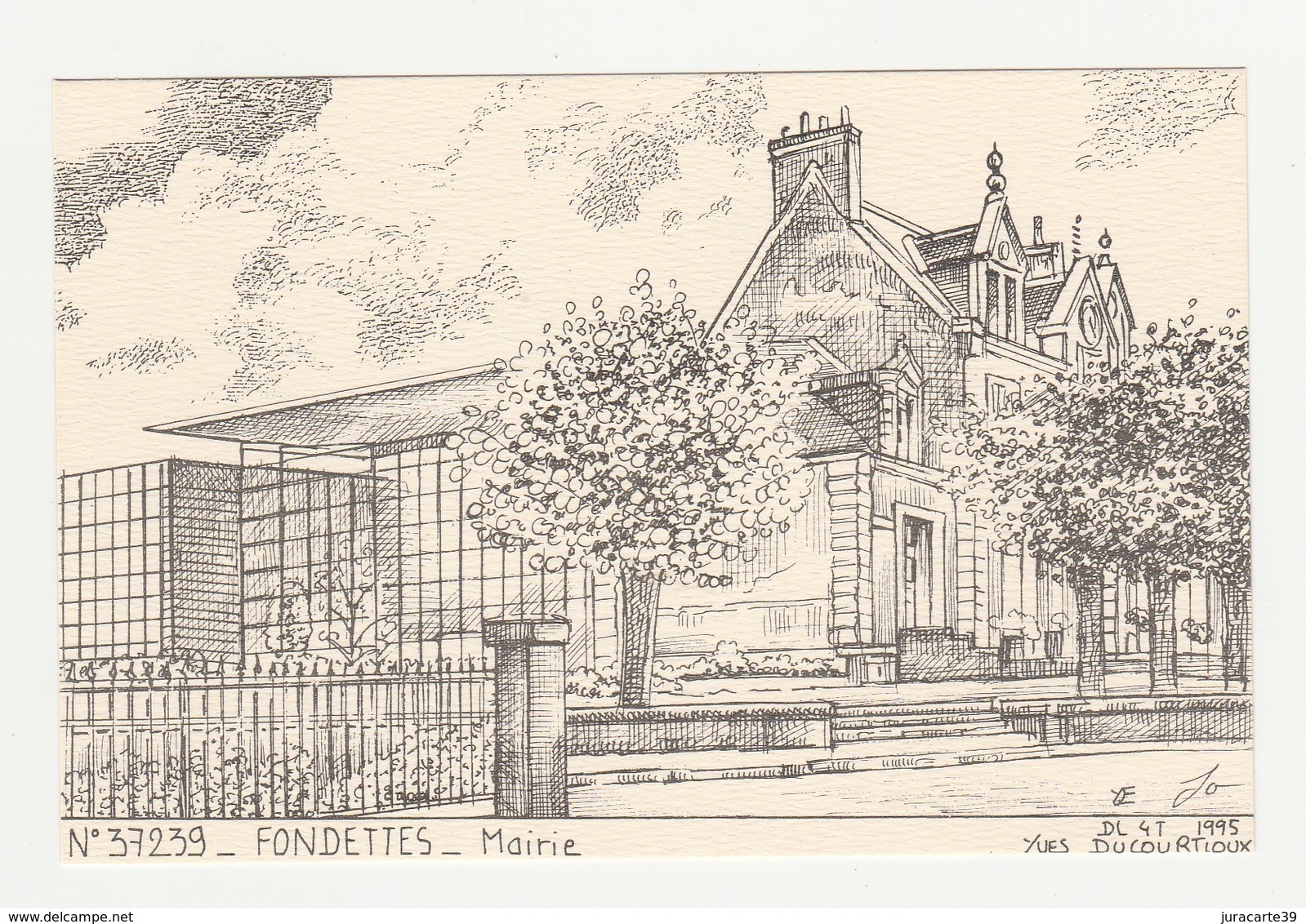 Fondettes.37.Indre Et Loire.Mairie.Yves Ducourtioux.1995 - Fondettes