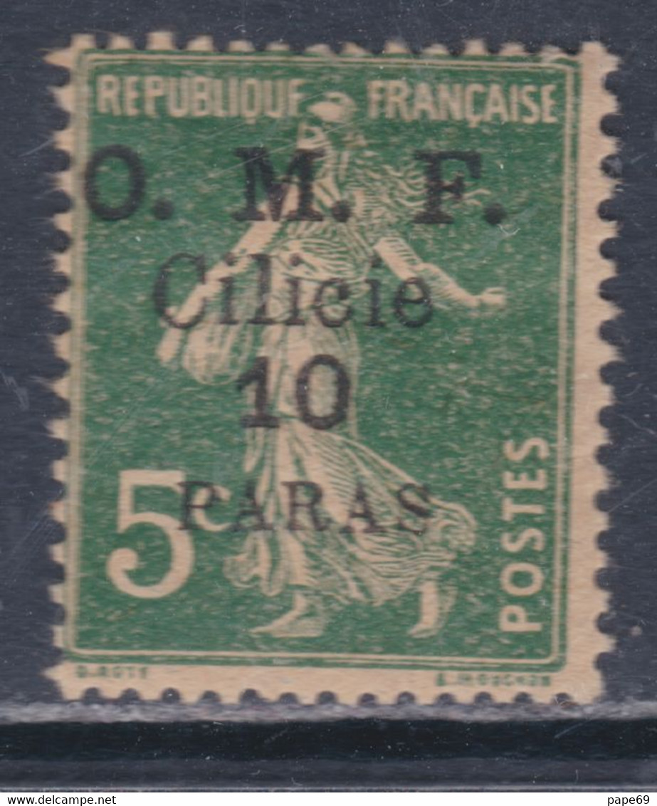 Cilicie N° 90 X 10 Pa Sur 5 C. Vert  Trace De  Charnière Sinon TB - Unused Stamps