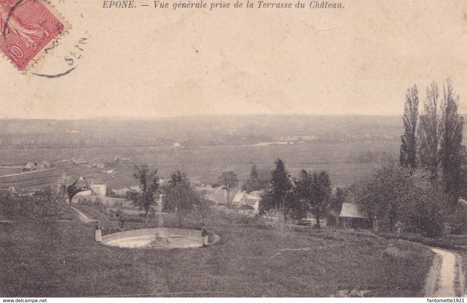 EPONE VUE GENERALE PRISE DE LA TERRASSE DU CHATEAU (dil416) - Epone