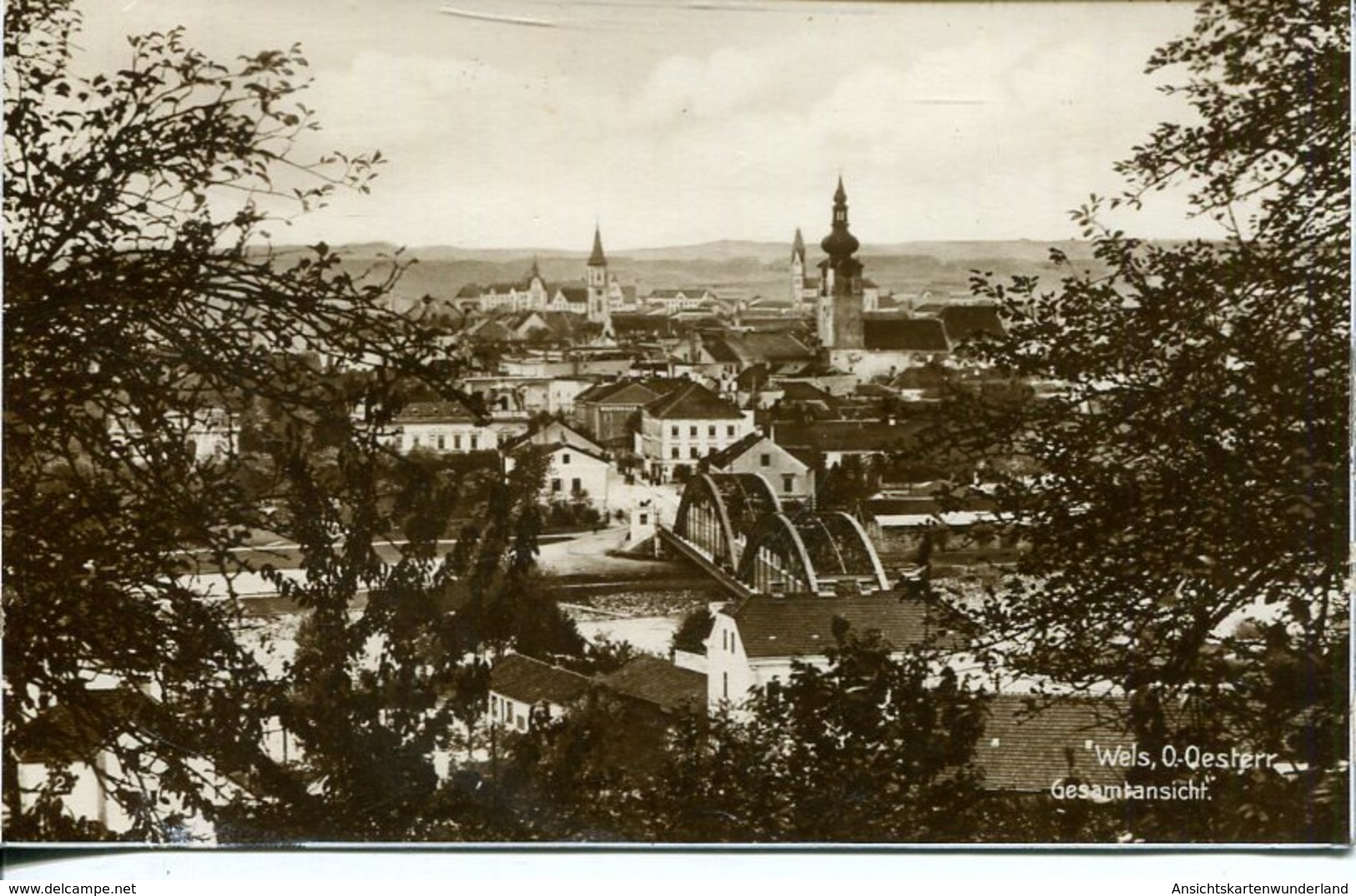 005682  Wels - Gesamtansicht  1930 - Wels