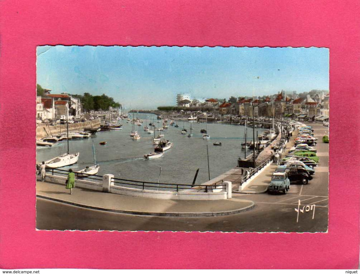 44 Loire Atlantique, La Baule, Le Pouliguen, Joli Port Du Pouliguen, Animée, Voitures 2cv, 4cv, 203,..., 1963, (Yvon) - Le Pouliguen