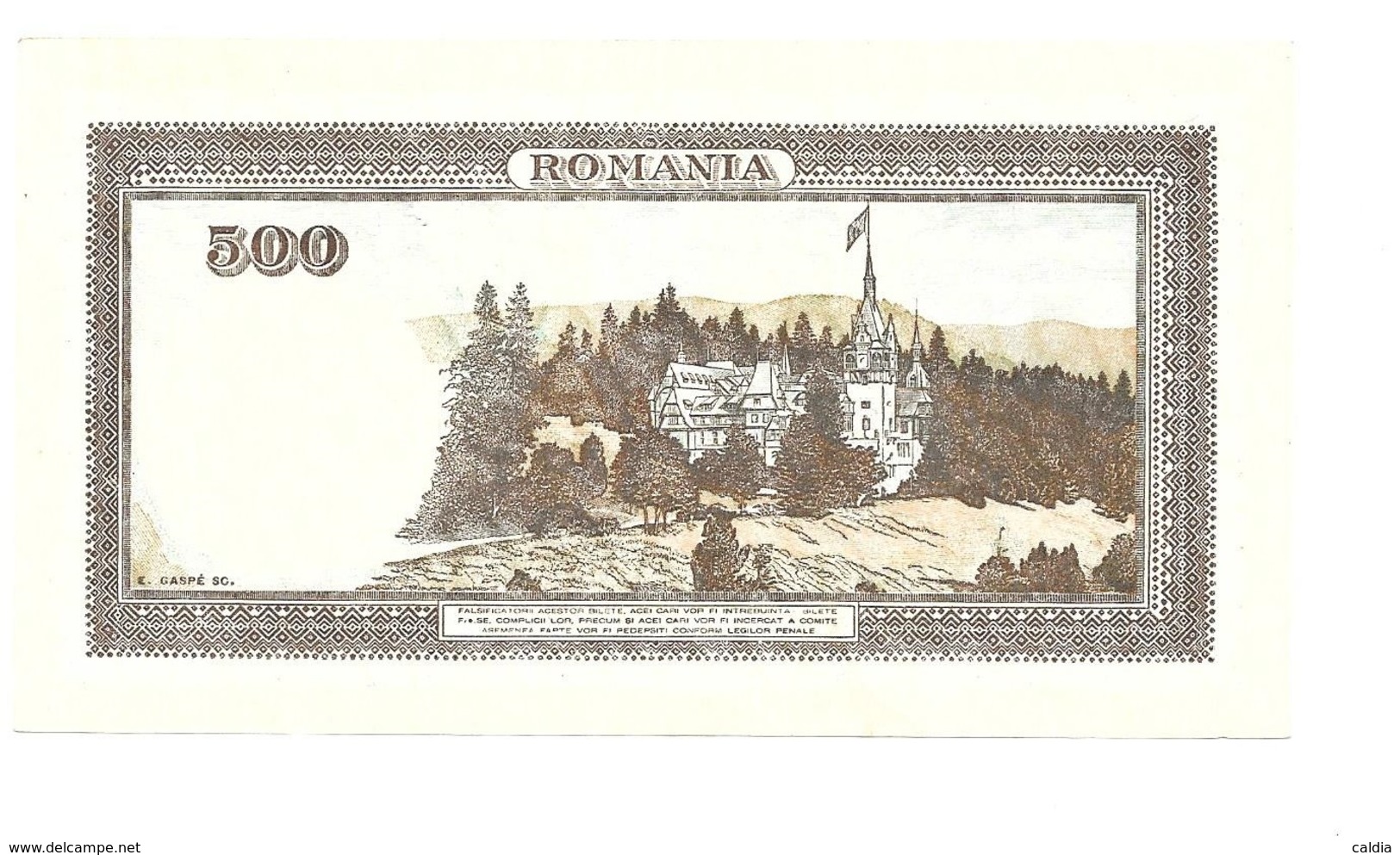 Roumanie Romania Rumänien 500 Lei " 22 - 07 - 1941 " AUNC/UNC # 3 - Roumanie