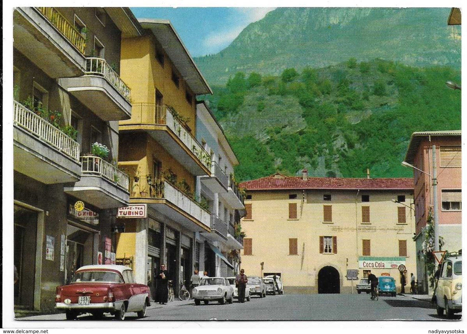 Darfo (Brescia). Viale Tassara. Auto, Car, Voitures. Bella Insegna Coca Cola. - Brescia