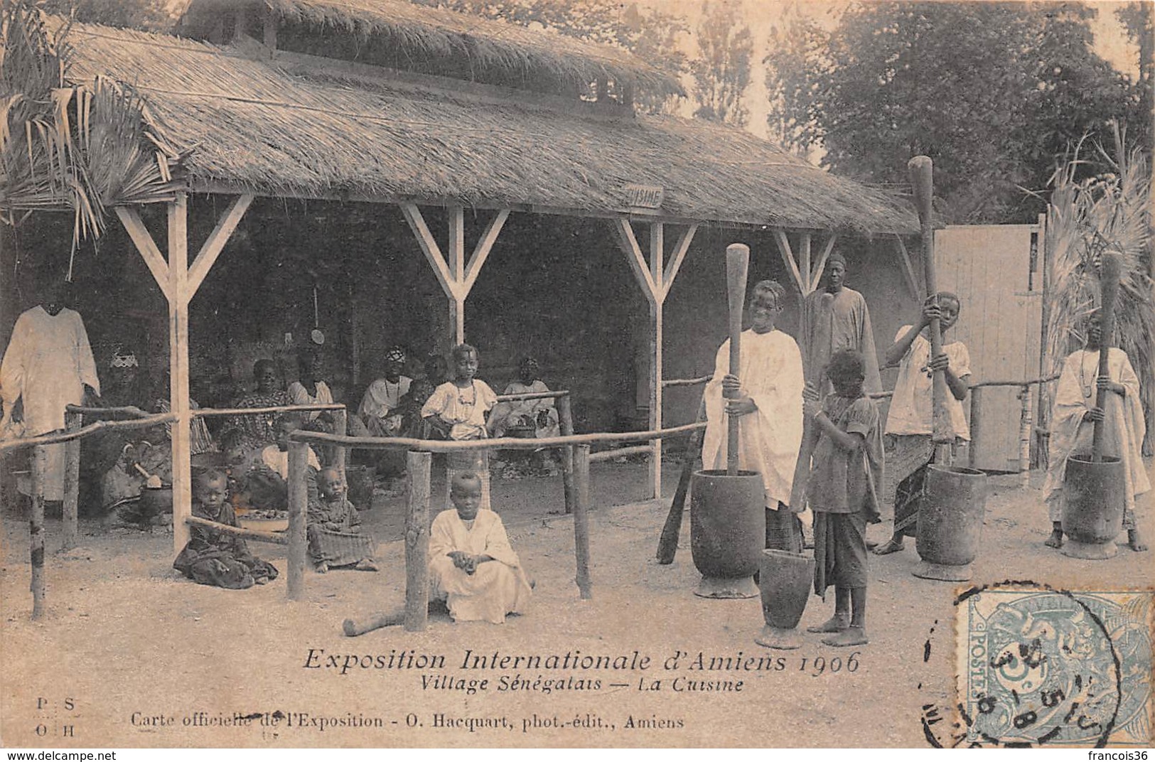 Amiens (80) - Exposition Internationale D'Amiens 1906 - Village Sénégalais - La Cuisine - Amiens