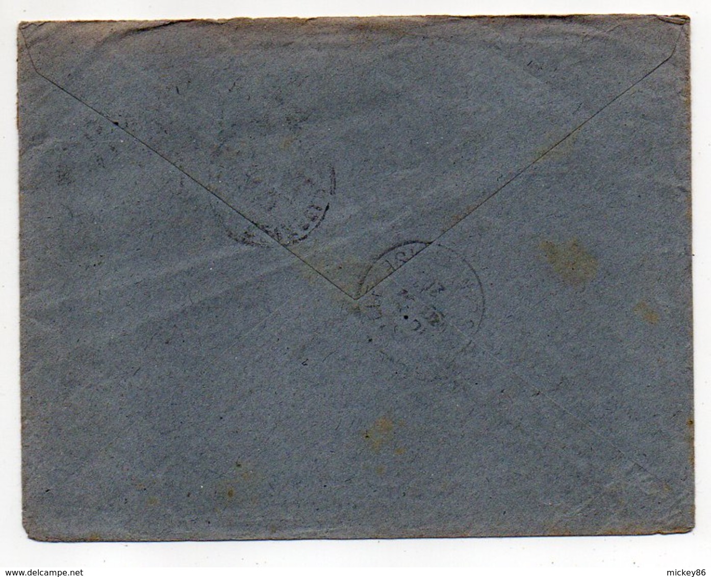 1920--lettre De WASIGNY-08 Pour AVON-77 Réexpédié MEREVILLE--type Semeuse X 5 --personnalisée"Bosquet-notaire" - 1877-1920: Semi Modern Period