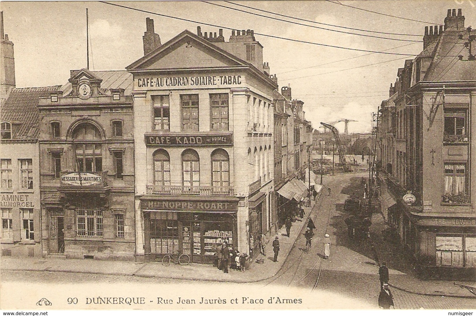 DUNKERQUE  --  Rue Jean Jaurès Et Place D'Armes - Dunkerque