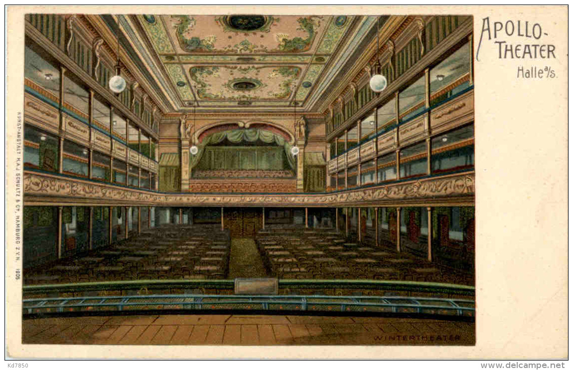 HAlle - Apollo Theater - Litho - Halle (Saale)