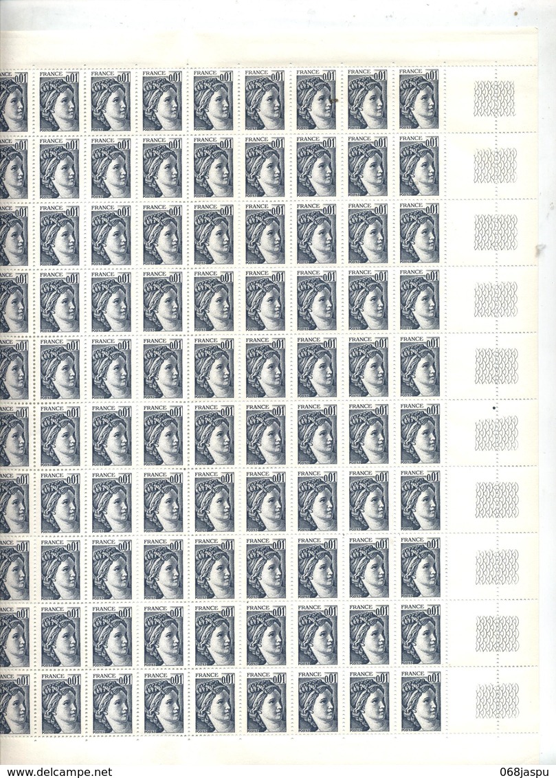 Planche Plie Sabine 0.01 Coin Daté 1979 - 1970-1979