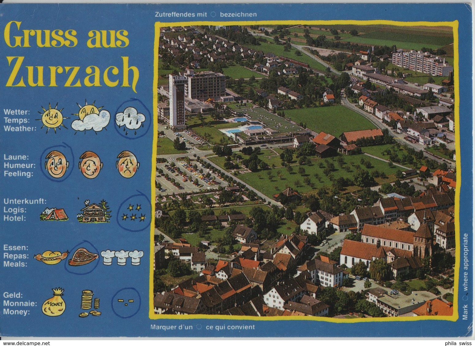 Gruss Aus Zurzach - Flugaufnahme - Zurzach