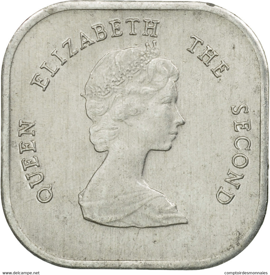 Monnaie, Etats Des Caraibes Orientales, Elizabeth II, 2 Cents, 1981, TTB - Caraïbes Orientales (Etats Des)