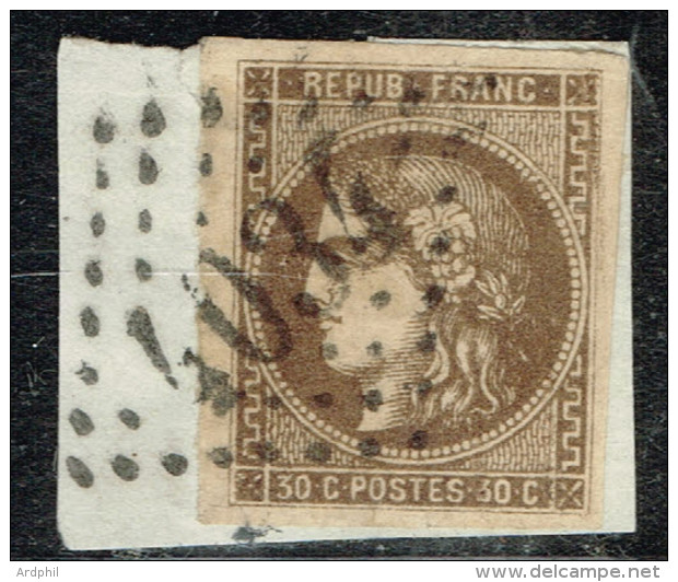 A10b- N°47 Sans Défaut Signé Georg BÜLHER Expert Allemand. - 1870 Bordeaux Printing
